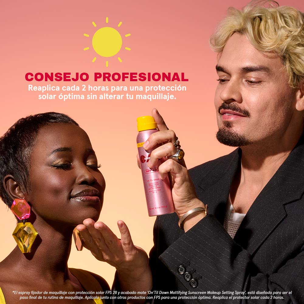 ON 'TIL DAWN MATTIFYING SUNSCREEN MAKEUP SETTING SPRAY SPF 28 (FIJADOR DE MAQUILLAJE CON PROTECCI&Oacute;N SOLAR)